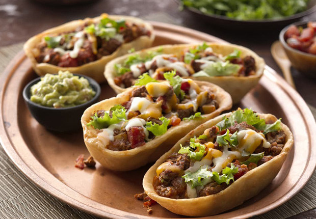 Beef Chimichanga Taco Bowls