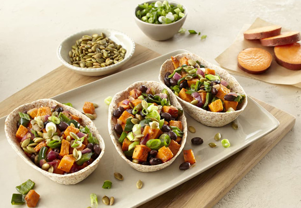 Sweet Potato and Bean Taco Bowls