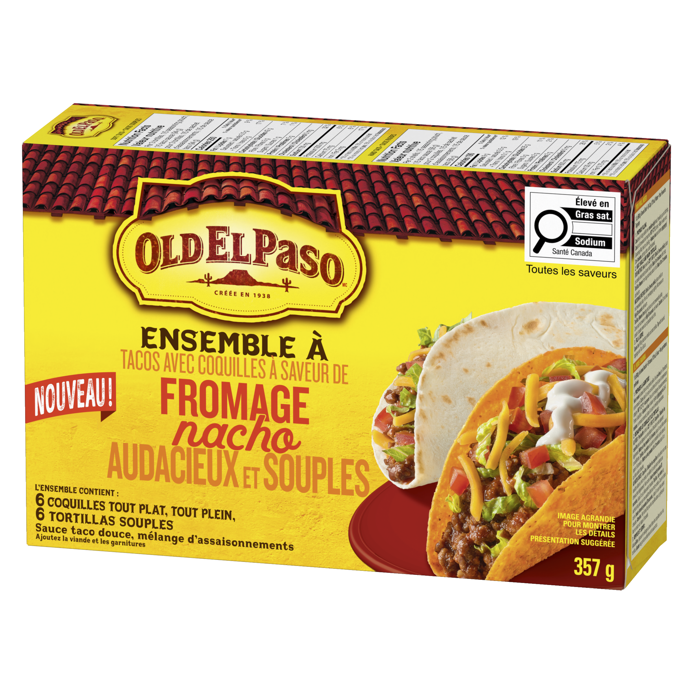 Bold & Soft with Nacho Cheese Flavoured Taco Shells Dinner Kit
