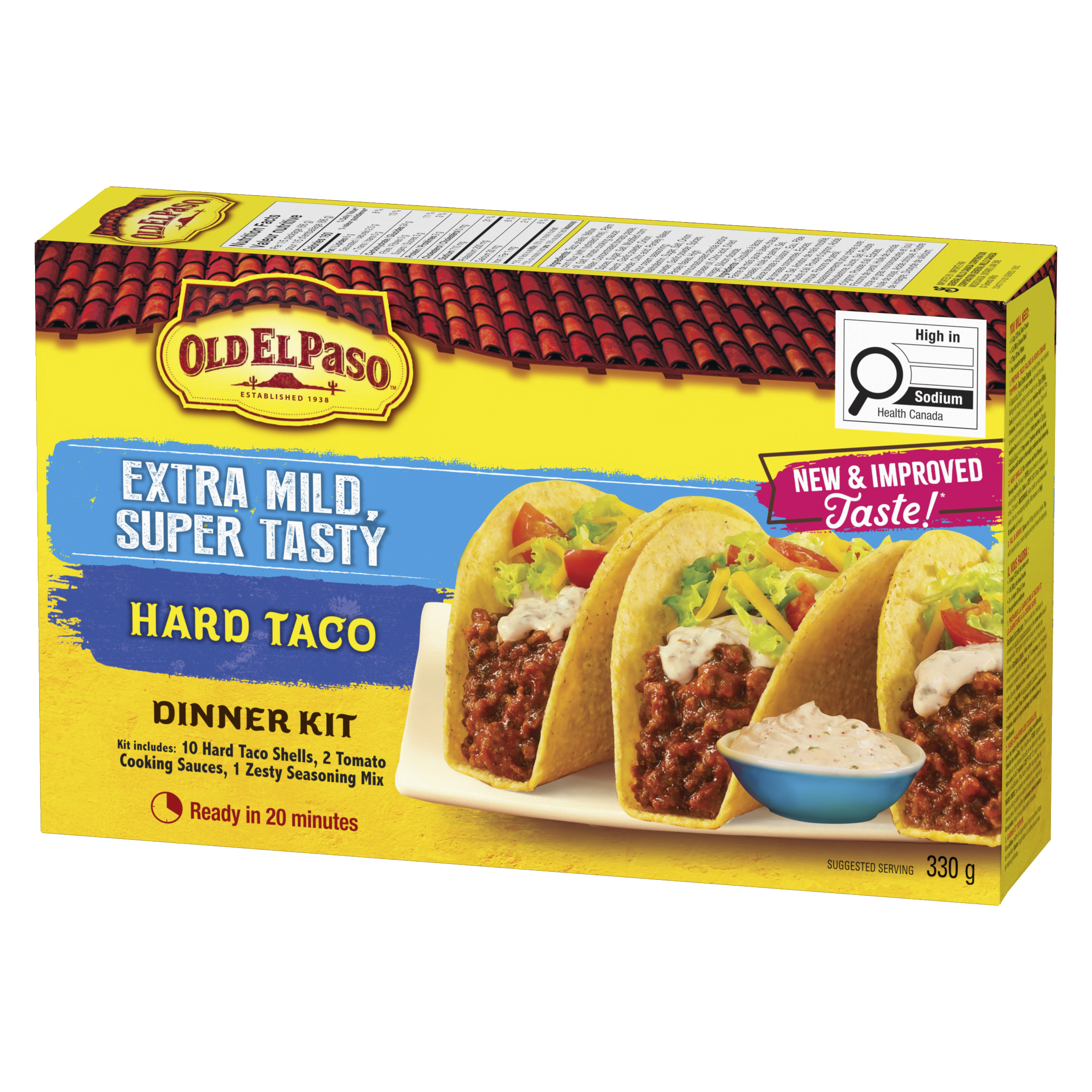 Extra Mild, Super Tasty Hard Taco Dinner Kit 