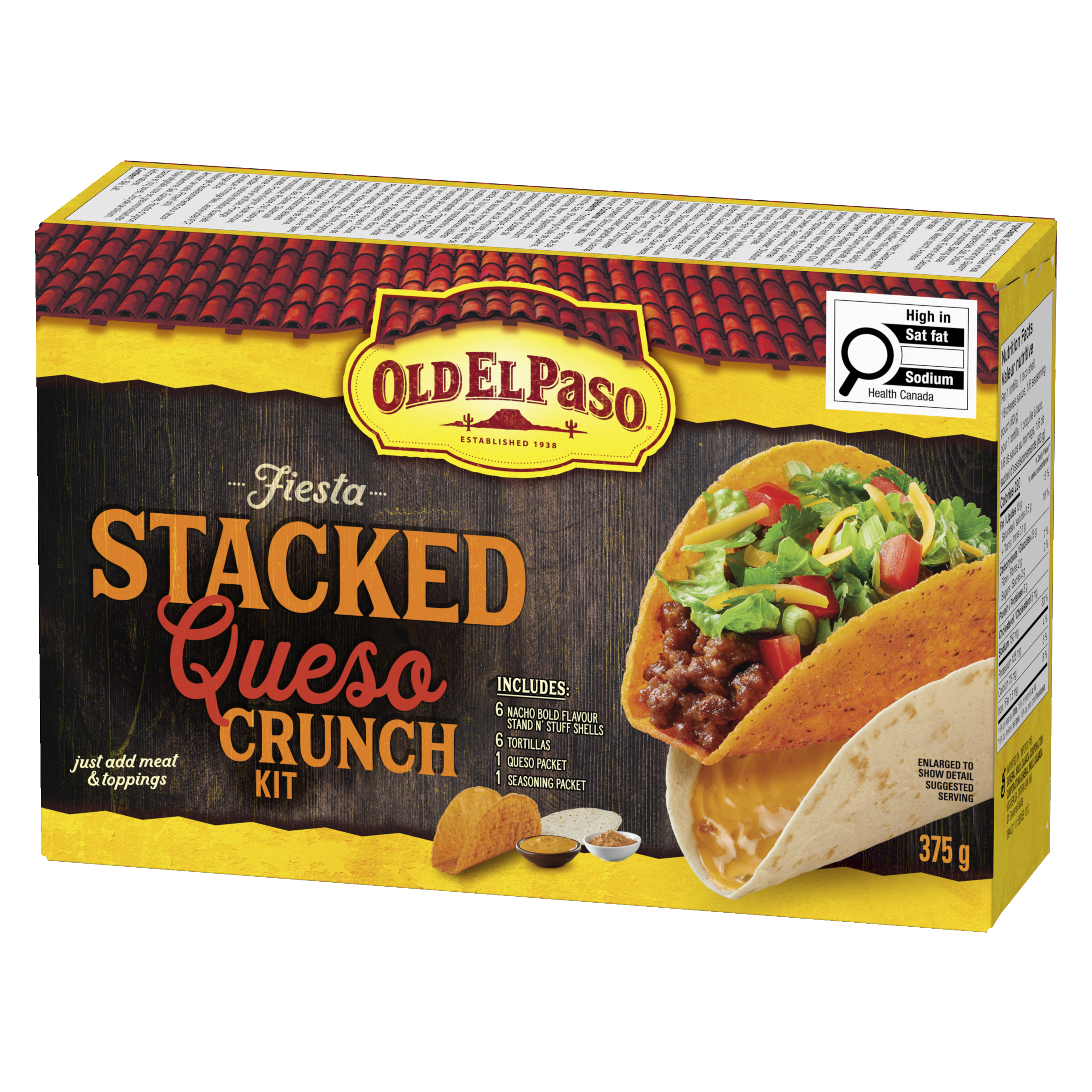 Old El Paso Fiesta Stacked Queso Crunch Kit