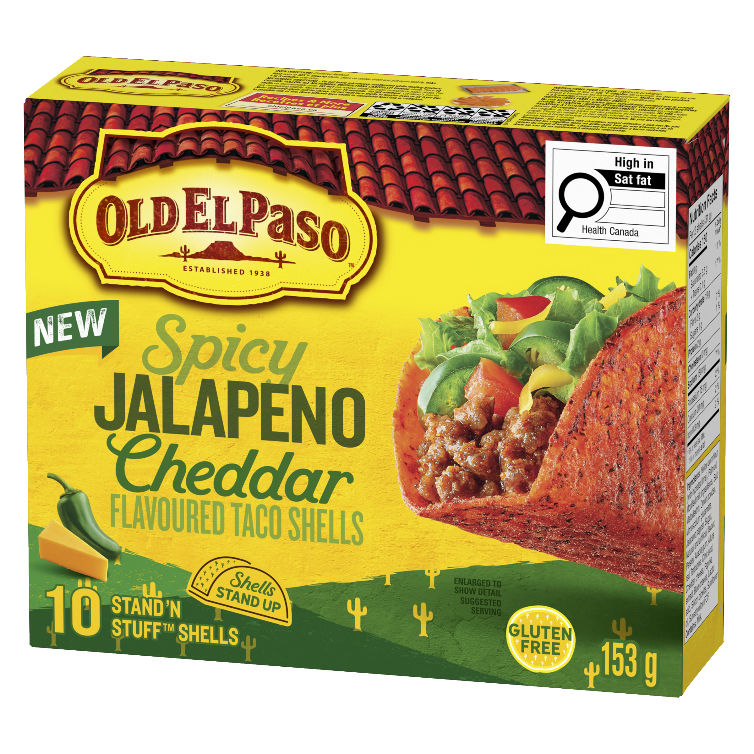 Spicy JALAPEÑO Cheddar Flavoured Taco Shells