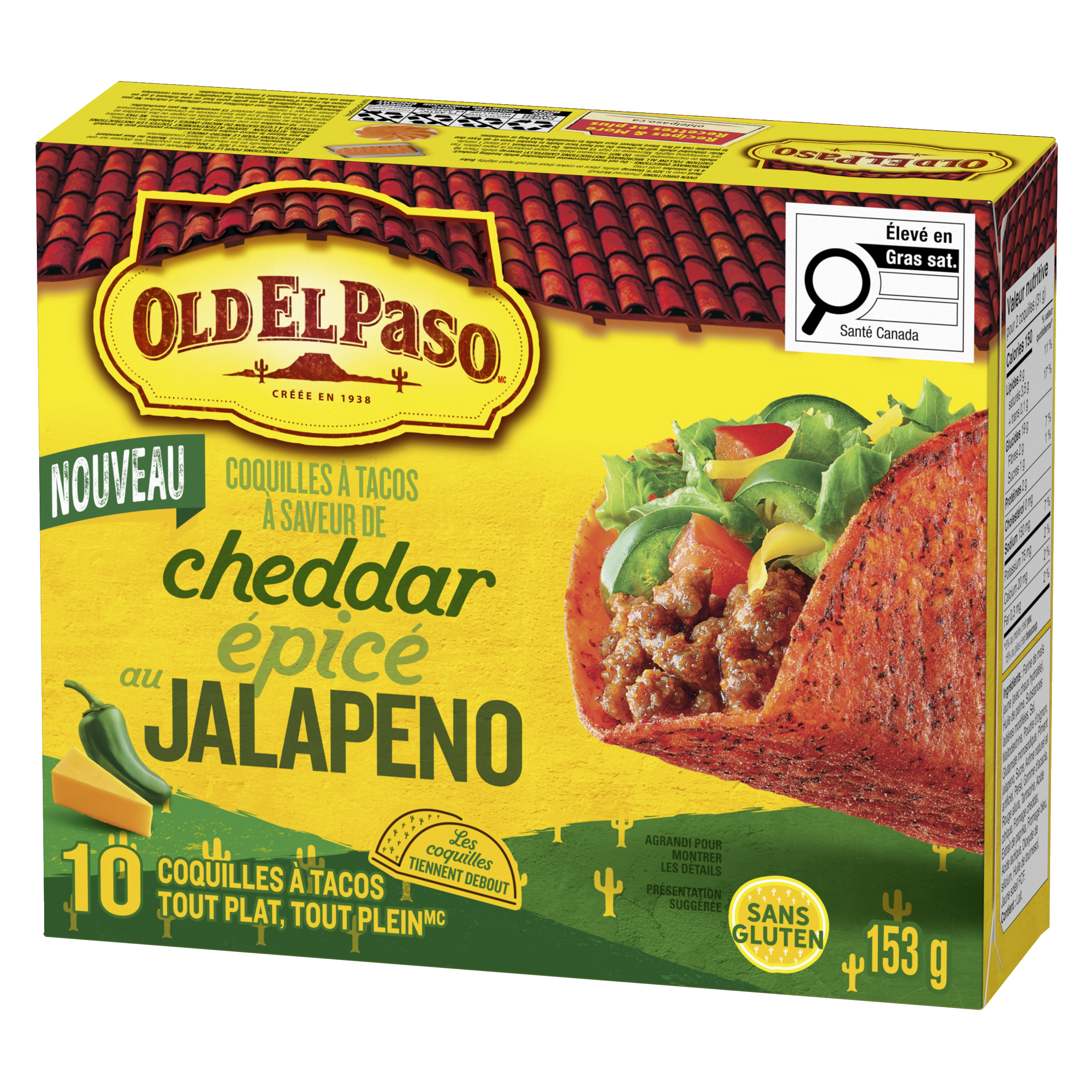 Spicy JALAPEÑO Cheddar Flavoured Taco Shells