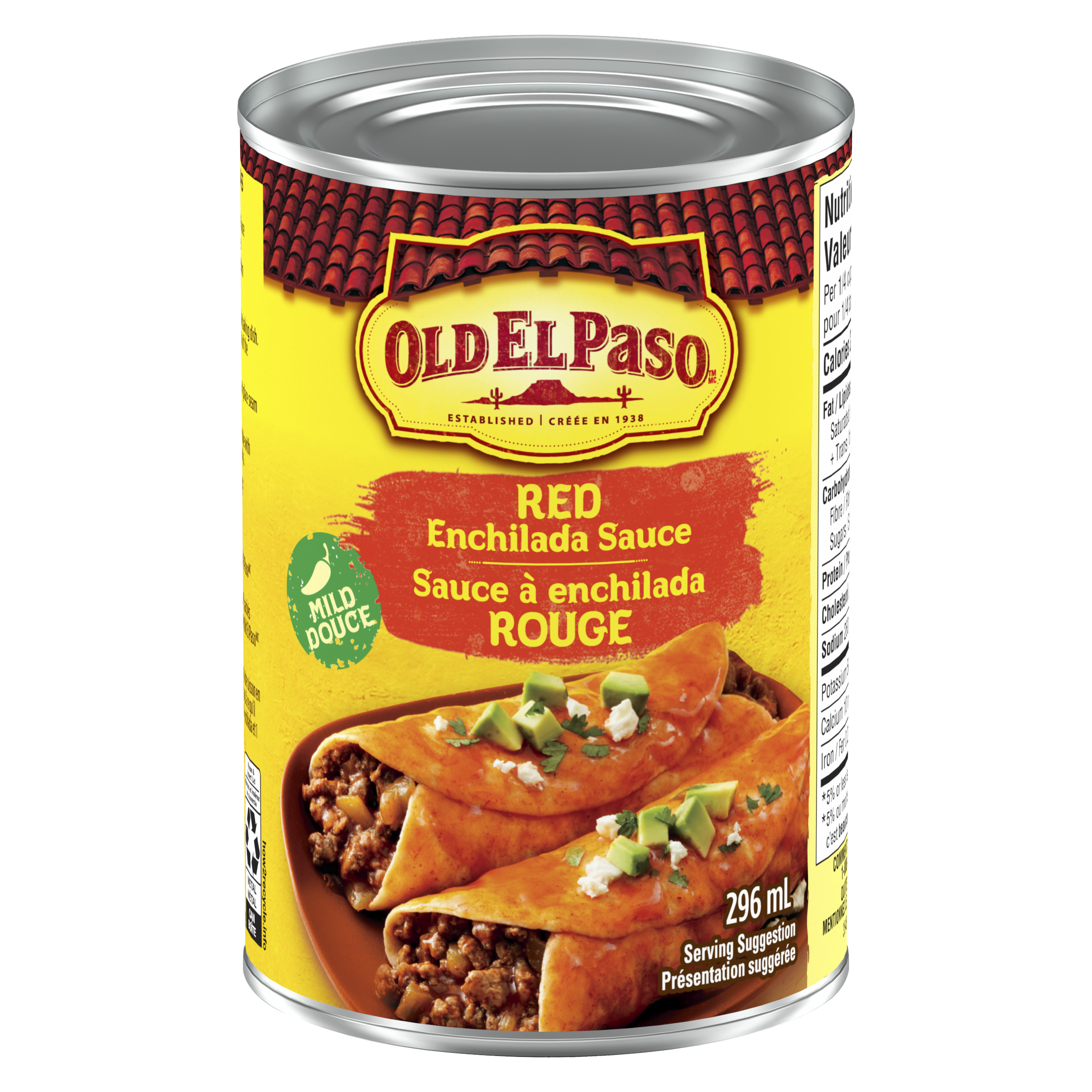Can of Old El paso Sauce à enchilada rouge douce