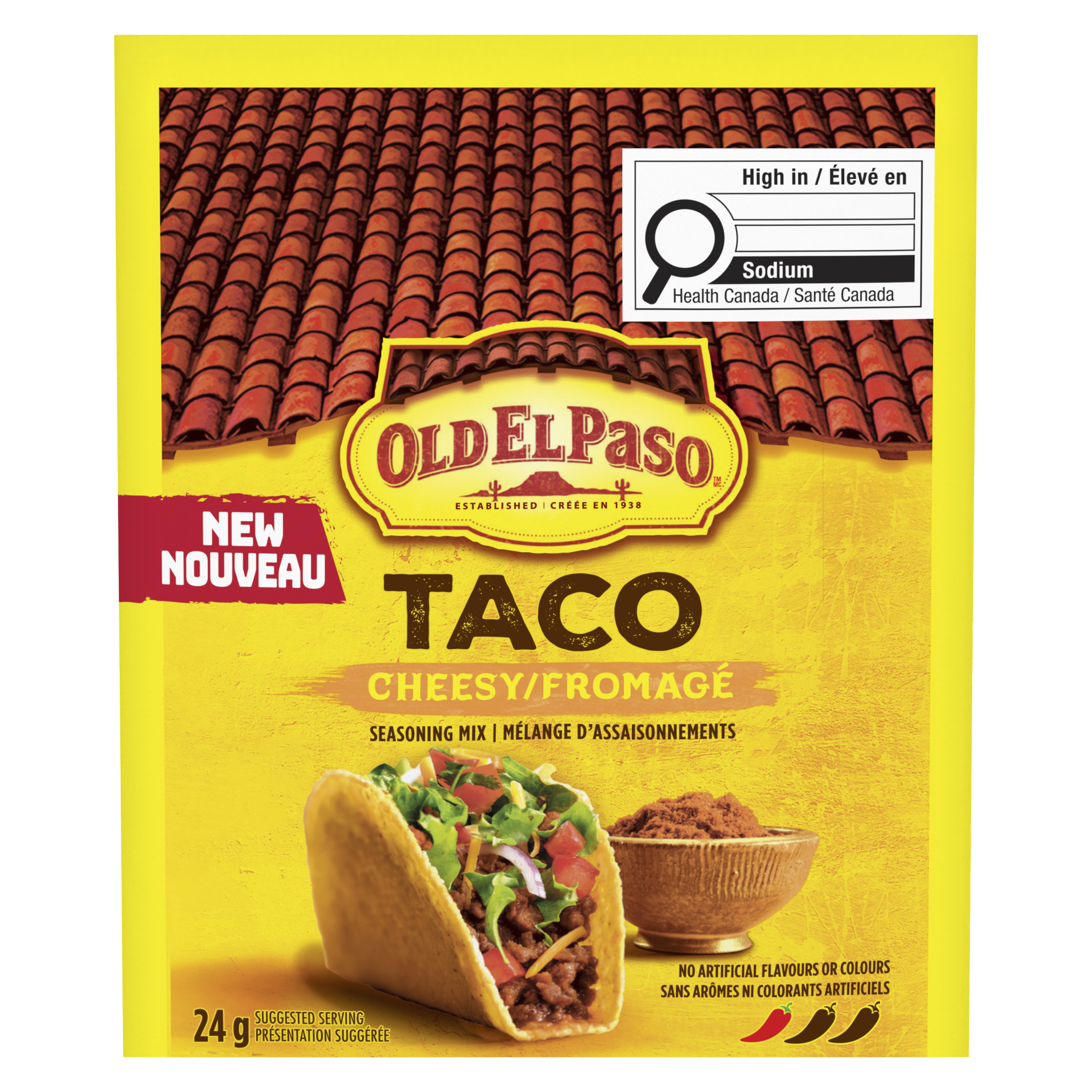Packshot of Old El Paso Mélange d’Assaisonnements Fromagé