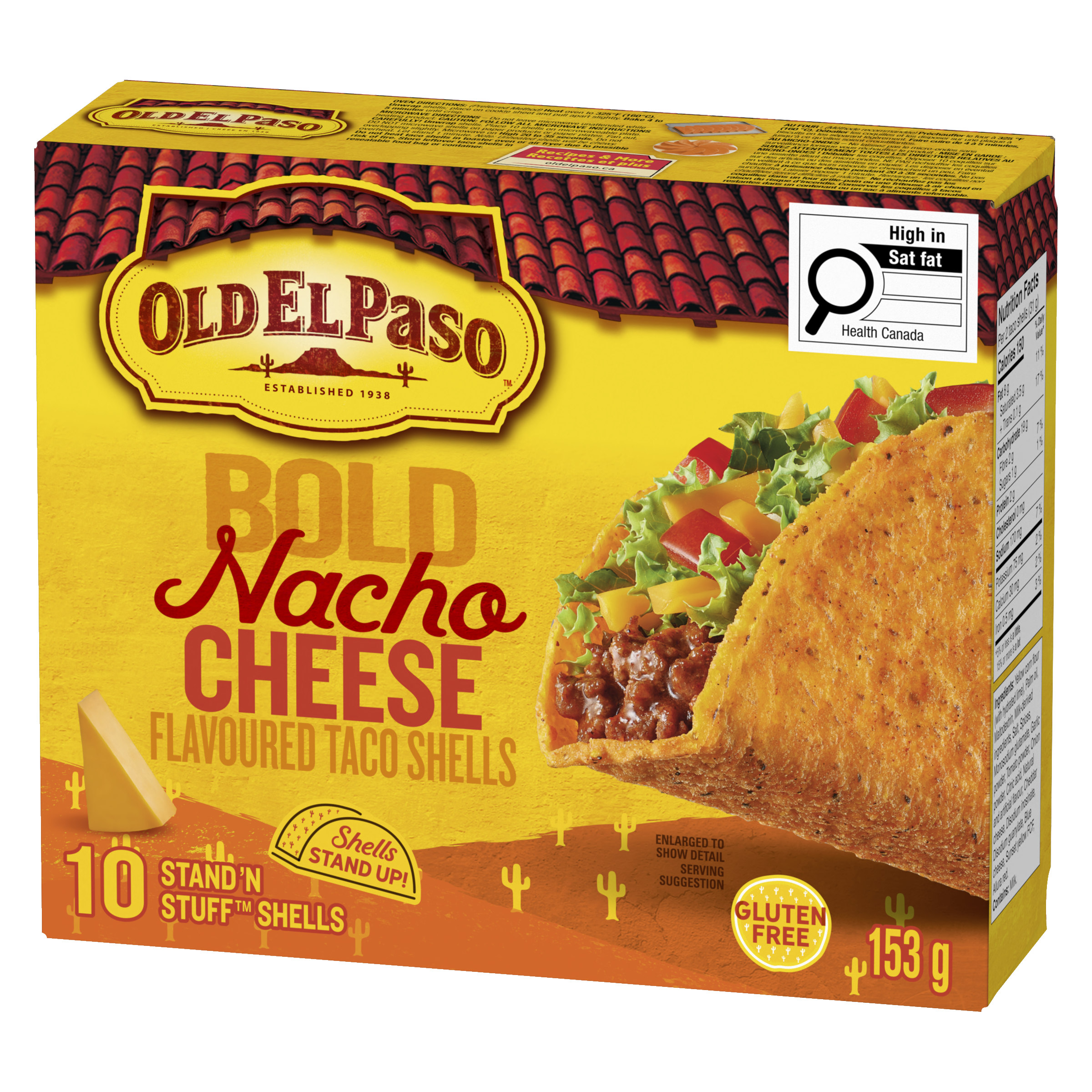 Bold Nacho Cheese Flavoured Taco Shells