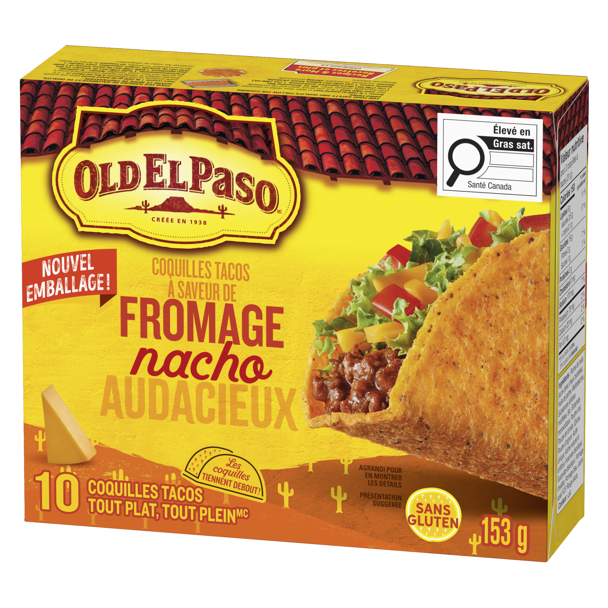 Cheesy Blasted Hard Taco Shells