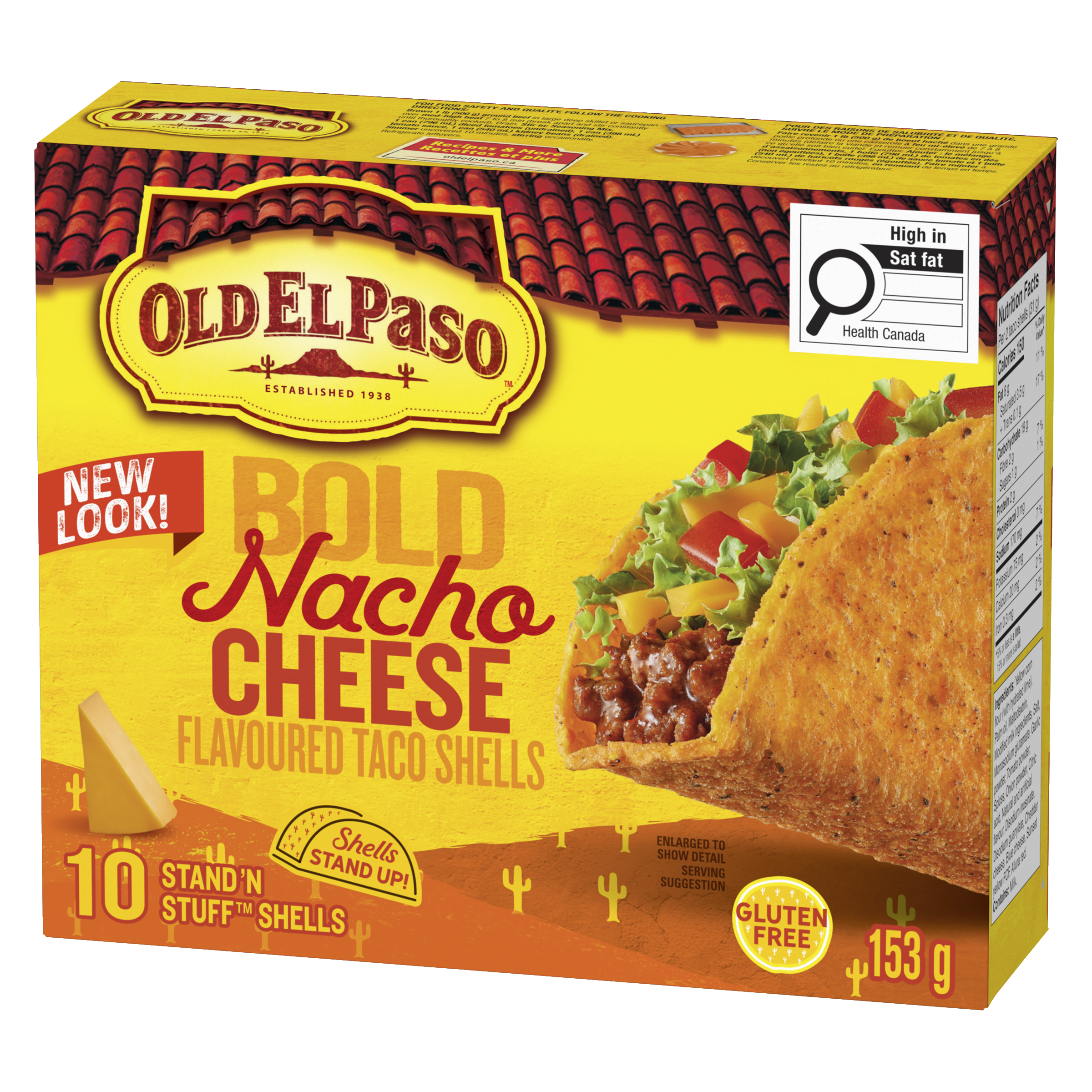 Cheesy Blasted Hard Taco Shells