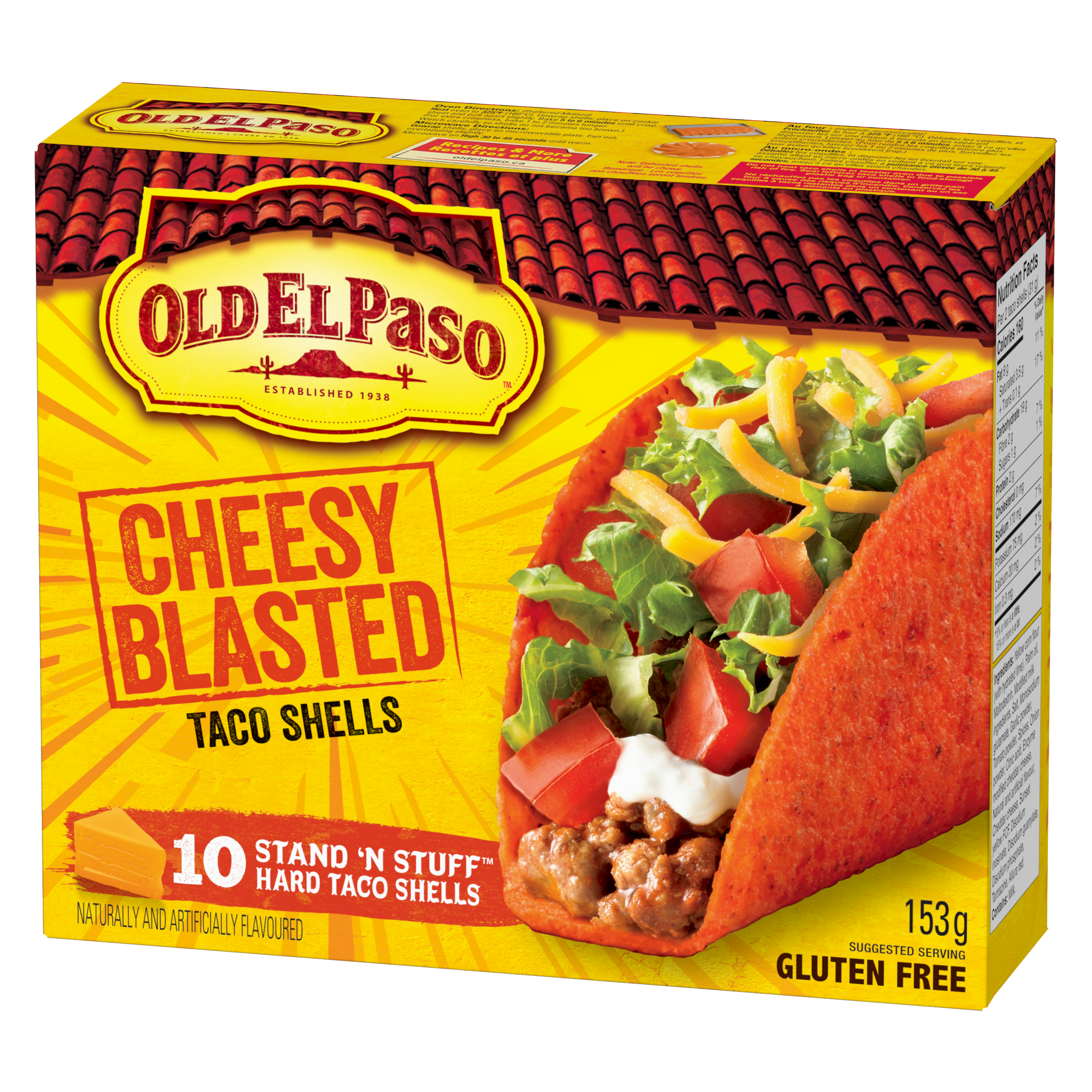 Cheesy Blasted Hard Taco Shells