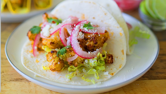 Tacos au chou-fleur rôti