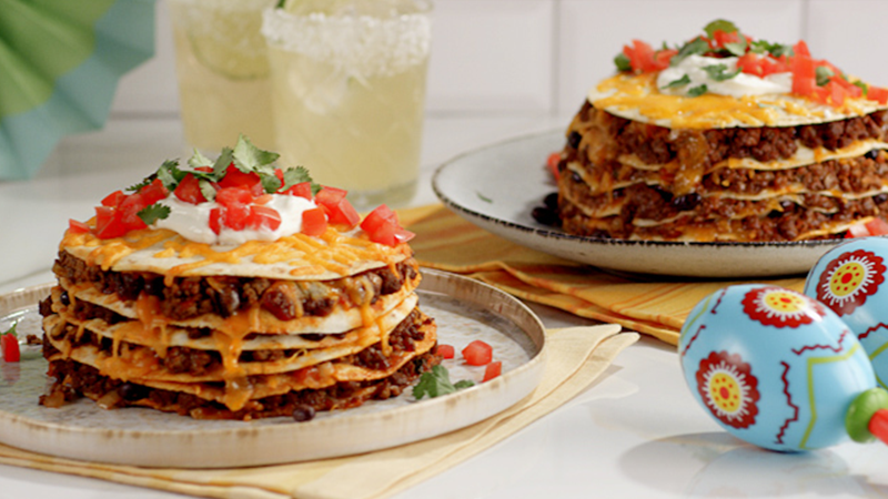 Enchiladas empilées