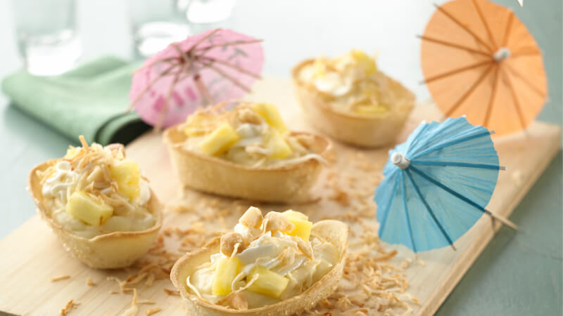 Bols-desserts tropicaux